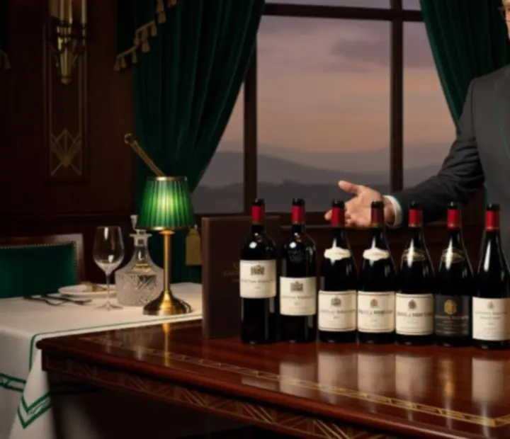 Sommelier prezentujący selekcję win podczas wieczoru w restauracji