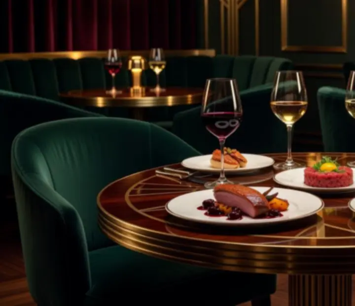 Wino podawane do dań kuchni polskiej na eleganckim stole